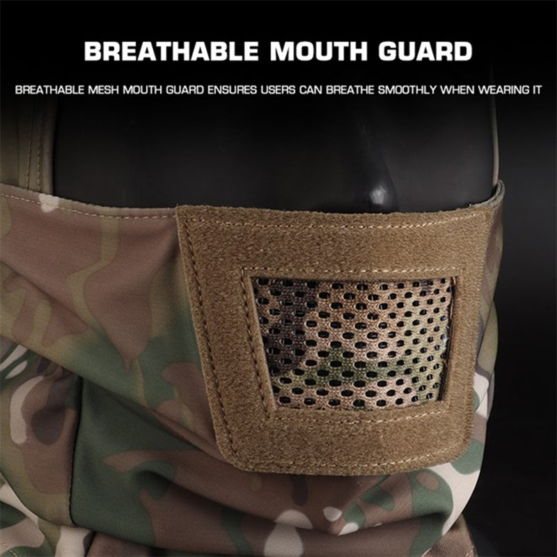 Men's hunting mask, also a balaclava, for paintball, hunting, cycling. Knight style, full face protection.m