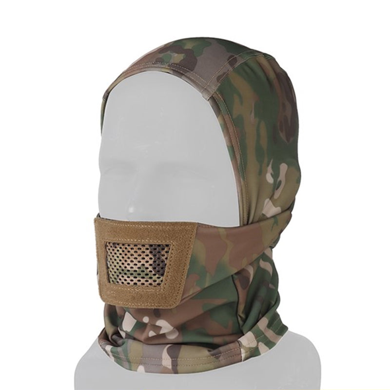 Men's hunting mask, also a balaclava, for paintball, hunting, cycling. Knight style, full face protection.m