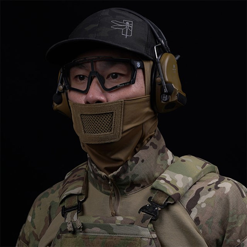 Men's hunting mask, also a balaclava, for paintball, hunting, cycling. Knight style, full face protection.m