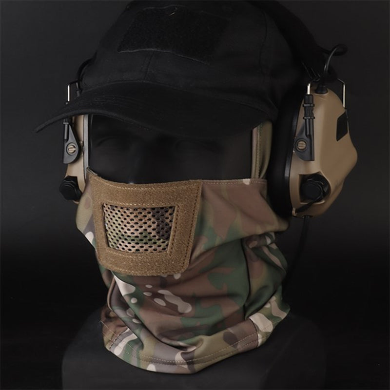 Men's hunting mask, also a balaclava, for paintball, hunting, cycling. Knight style, full face protection.m
